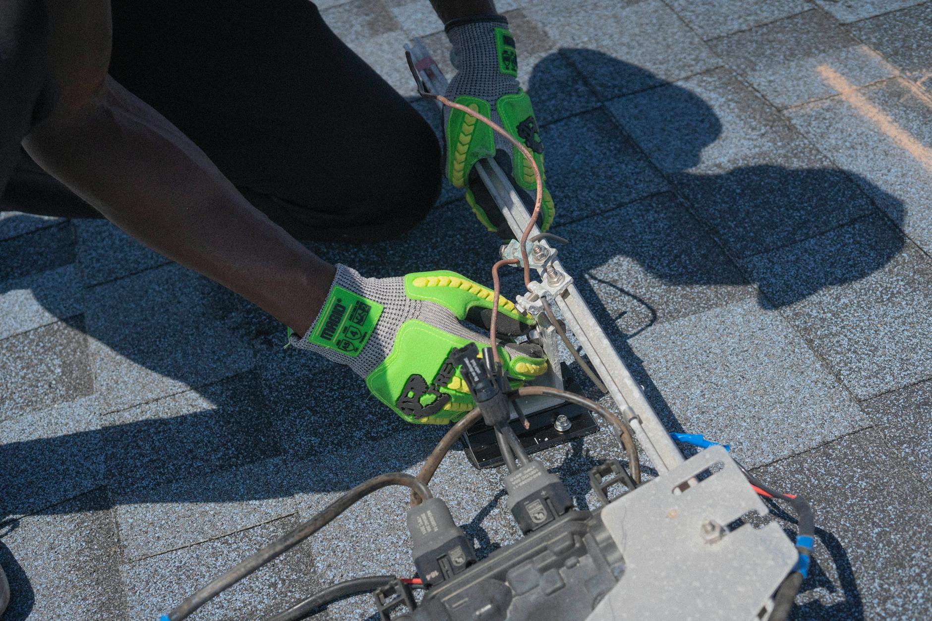 Professional electrical installation and wiring in a Dubai property
